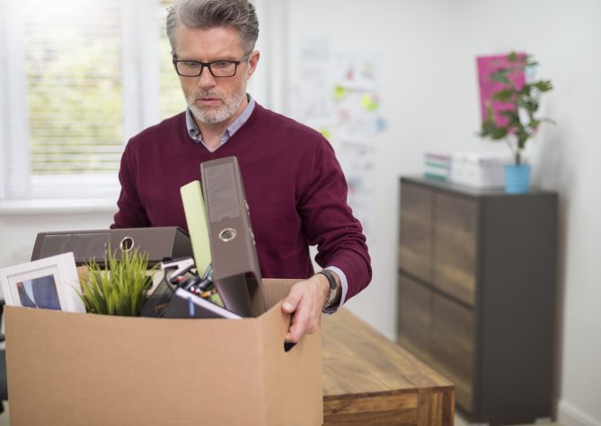 Negative emotions because of being fired